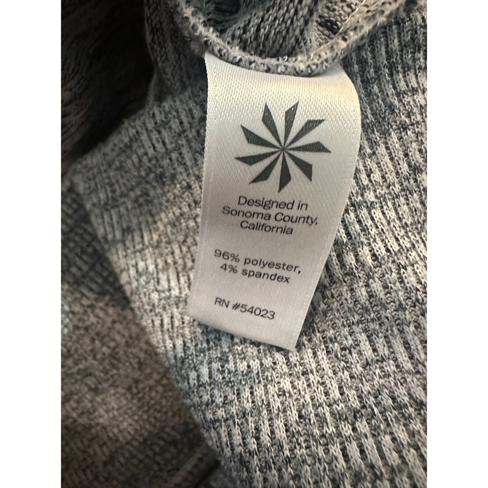 Athleta Sport It Sweater Dress Drawstring Cowl Neck Pockets Gray ST Small Tall - Picture 11 of 13